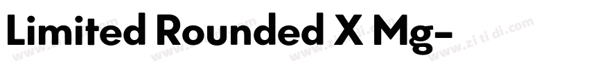 Limited Rounded X Mg字体转换
